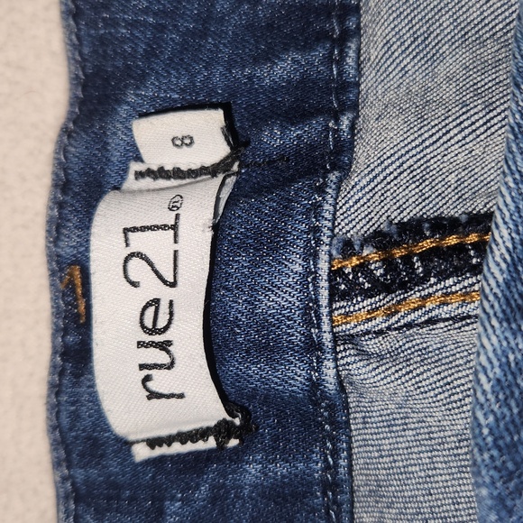 Rue 21 Distressed Blue Jeans - Picture 2 of 7